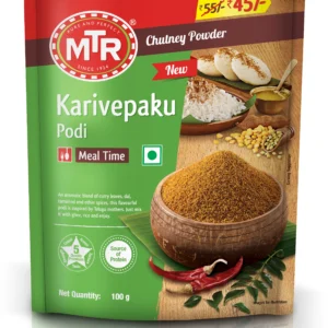 MTR Karivepaku Podi 100g (pikantny soczewica i proszek chutney z liści curry)